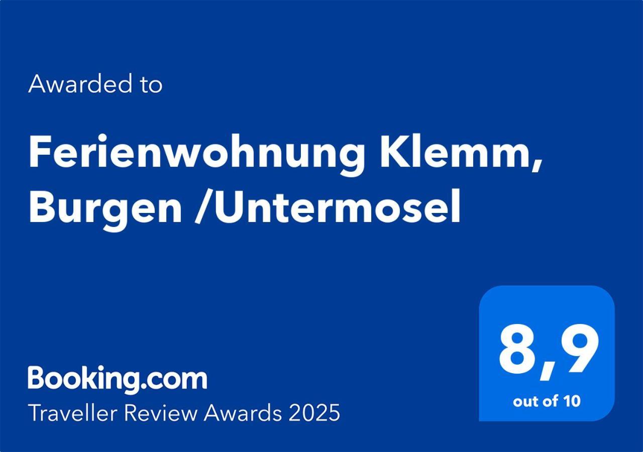 Ferienwohnung Klemm, Burgen /Untermosel Екстериор снимка